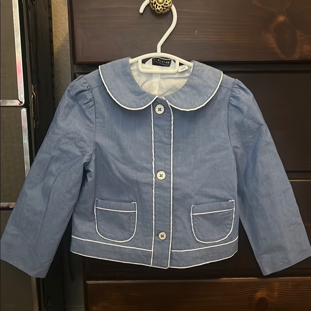 Chambray short & jacket set - Picture 6 of 8